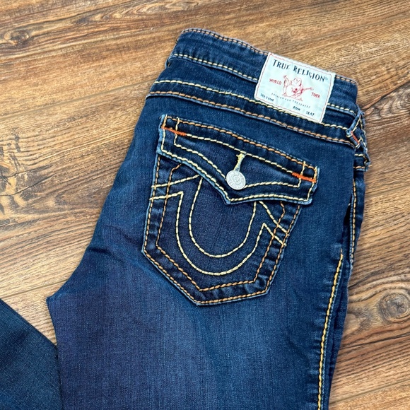 Low Rise Skinny Stretch Dark Blue STELLA Jeans by True Religion - 32 - Picture 6 of 12